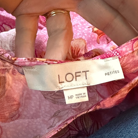 Loft Floral Long Sleeve Dress - Picture 7 of 8